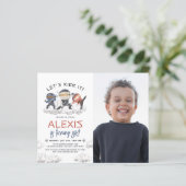 Budget Laten we het schoppen Ninja Karate Foto Ver (Staand voorkant)