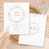 Budget Laurel Garland Wedding Uitnodiging
