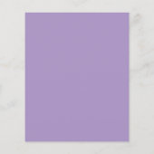 Budget Lavendel Bloemen Bruiloft RSVP (Achterkant)