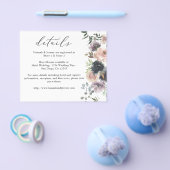 Budget Lavendel Paars, Marine, Roze Bloemendetails Flyer (Enkel)