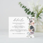 Budget Lavendel Paars, Navy, Roze Bloemendetails (Staand voorkant)