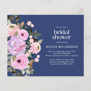 Budget Lavender Blue Floral Vrijgezellenfeest Uitn