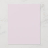 Budget Lavender Flowers Baby Brunch Uitnodiging (Achterkant)