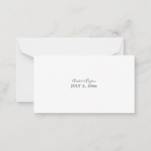 Budget Lavender, Navy Pink Floral 2SM No Meal RSVP Notitiekaartje (Achterkant)