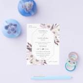 Budget Lavender Paars Floral Flyer (Enkel)