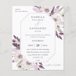 Budget Lavender Paars Floral Flyer