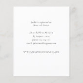 Budget Lavender Paars Floral Vrijgezellenfeest Flyer (Achterkant)