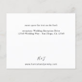 Budget Lavender Paars, marine, roze Floral Details Flyer (Achterkant)