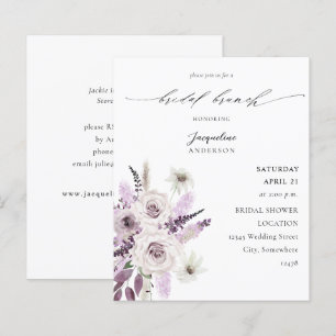 Budget Lavender Paarse Floral Bridal Brunch
