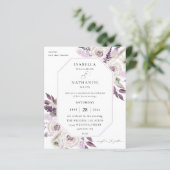 Budget Lavender Paarse Floral Wedding 2 (Staand voorkant)