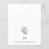 Budget Lavender Paarse Floral Wedding 2 (Achterkant)