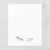 Budget Lavender Wildflower Vrijgezellenfeest (Achterkant)