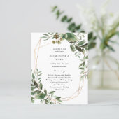 Budget Leaves & Eucalyptus Gold Wedding Ceremony (Staand voorkant)