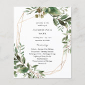 Budget Leaves & Eucalyptus Gold Wedding Ceremony (Voorkant)