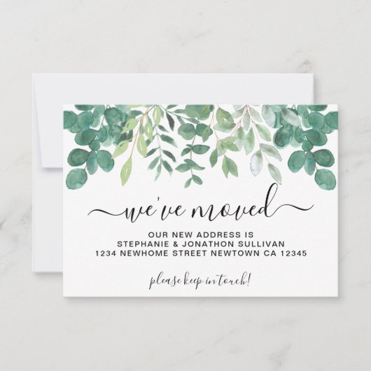 Budget Leaves We hebben de Kaart van de Aankondigi Notitiekaartje (Voorkant)