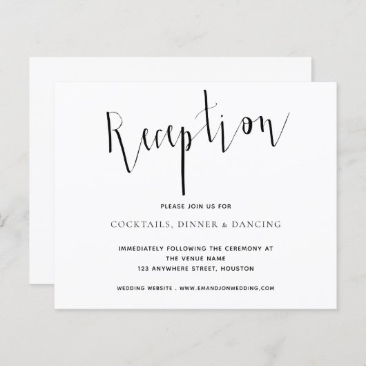 Budget legant Reception Details Weddenschap Enclos (Voorkant / Achterkant)