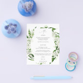 Budget Lelietje-van-dalen bloemenmenu Flyer (Enkel)