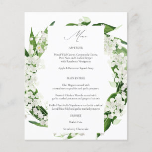 Budget Lelietje-van-dalen bloemenmenu Flyer