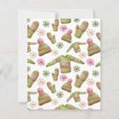 Budget Lelijke trui Kerstfeest uitnodiging (Achterkant)