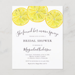 Budget Lemon Citrus Bridal Shower