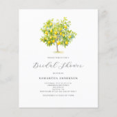 Budget Lemon Citrus Bridal Shower Flyer (Voorkant)