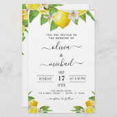 Budget Lemon Citrus Yellow Wedding (Voorkant / Achterkant)