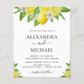 Budget Lemon Citrus Yellow Wedding (Voorkant)