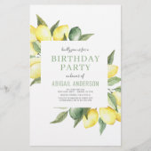 Budget Lemon Elke uitnodiging van de Partij van de (Voorkant)