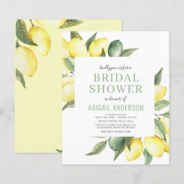 Budget Lemon Floral Bridal Shower