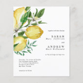Budget Lemon Greenery Modern Wedding (Voorkant)