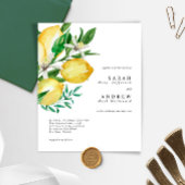 Budget Lemon Greenery Modern Wedding