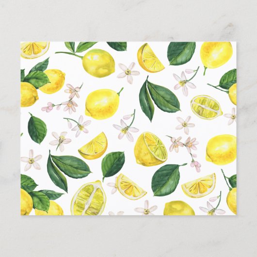 Budget Lemon Main Squeeze Baby shower Invitation (Achterkant)