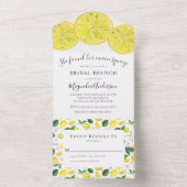 Budget Lemon Main Squeeze Vrijgezellenfeest All In One Uitnodiging (Binnen)