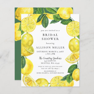 Budget Lemon met bridal Shower