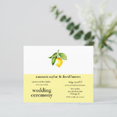 Budget Lemon QR Code Weddenschap (Staand voorkant)