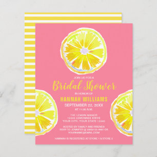 Budget Lemon Slices Bridal Shower Invitation