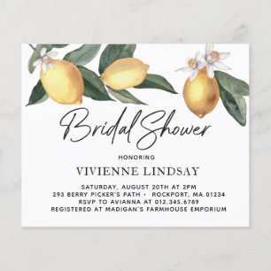 Budget Lemons Greenery Bridal Shower