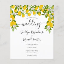 Budget Lemons Greenery Wedding