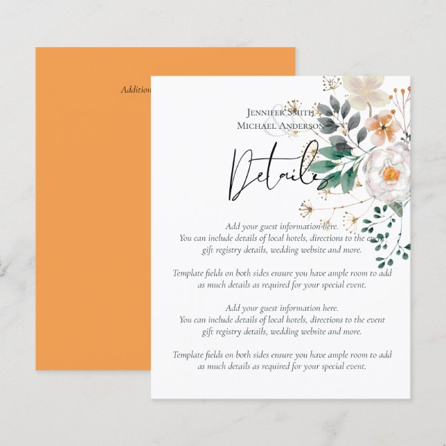 BUDGET Lente Bloemen Schuur Tuin Bruiloft (Voorkant / Achterkant)