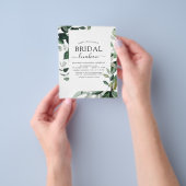 Budget Lente Bruiloft Luncheon Groene Decoratie Flyer (Hand)