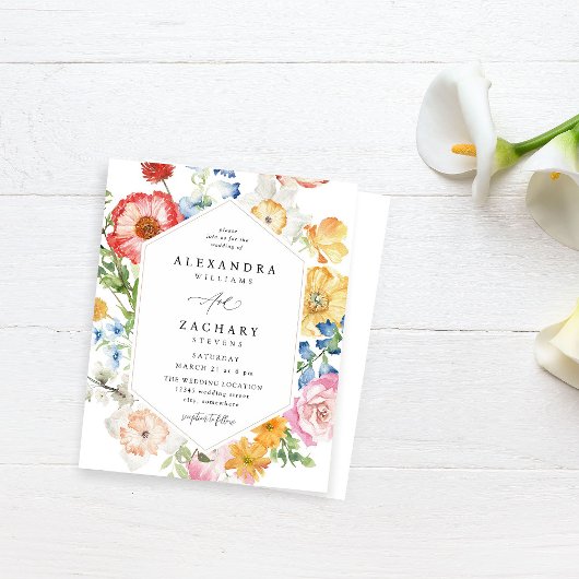 Budget Lente Multi Color Florals Bruiloft