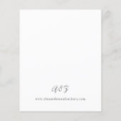 Budget Lente Multi Color Florals Bruiloft Flyer (Achterkant)