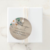 BUDGET Lente wilde bloemen Barn Garden Weddenschap Bedankjes Labels (In situ)