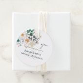 BUDGET Lente wilde bloemen Barn Garden Weddenschap Bedankjes Labels (In situ)