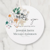 BUDGET Lente wilde bloemen Barn Garden Weddenschap Bedankjes Labels (Voorkant)