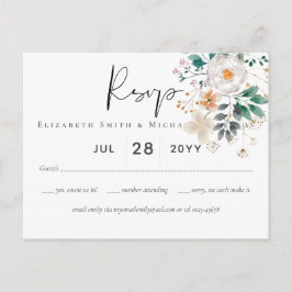 BUDGET Lente wilde bloemen Barn Garden Weddenschap Briefkaart