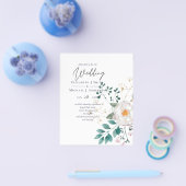 BUDGET Lente wilde bloemen Barn Garden Weddenschap Flyer (Enkel)