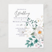 BUDGET Lente wilde bloemen Barn Garden Weddenschap Flyer (Voorkant)