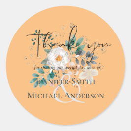 BUDGET Lente wilde bloemen Barn Garden Weddenschap Ronde Sticker