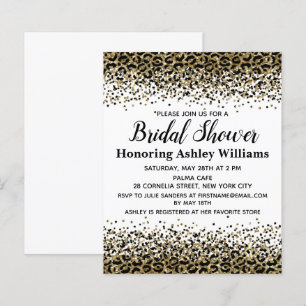 Budget Leopard Black Gold Bridal Shower
